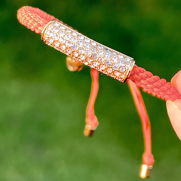 🧡 Michael Kors Macrame Friendship Gold Tone Bracelet - Picture 1 of 13